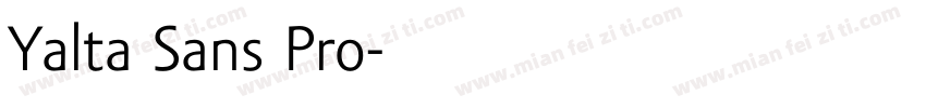 Yalta Sans Pro字体转换